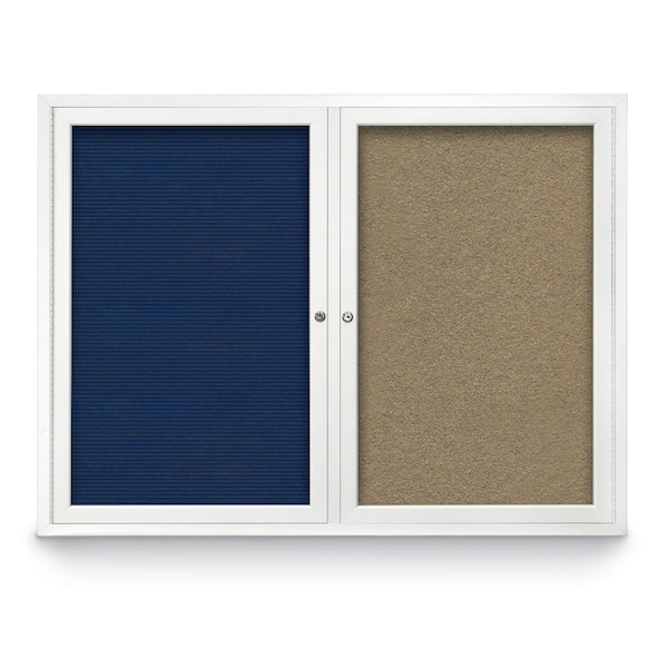 Corkboard, Cloud/Black, 60" X36"